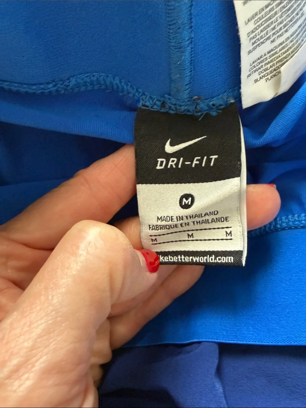 Nike Women's Royal Blue Athletic Shorts with Elastic Waistband